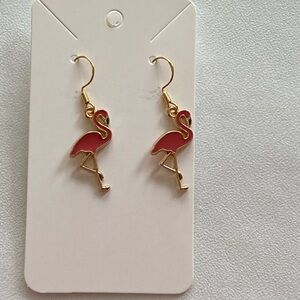 Flamingo Dangle Earrings